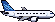 Pixel art of Airliner cruising altitude