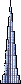 Pixel art of Burj Khalifa