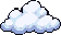 Pixel art of Fair-weather clouds