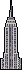 Pixel art of Empire State Building
