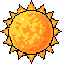 Pixel art of The Sun